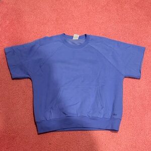 TNA Women’s Purple Crewneck Shortsleeve Sweater